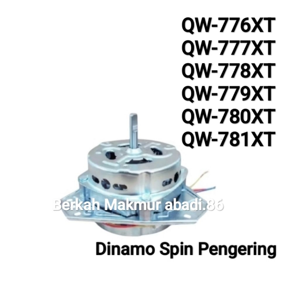 Dinamo Pengering Mesin Cuci AQUA QW-776XT QW-777XT QW-778XT QW-779XT QW-780XT QW-781XT Motor Spin Aq