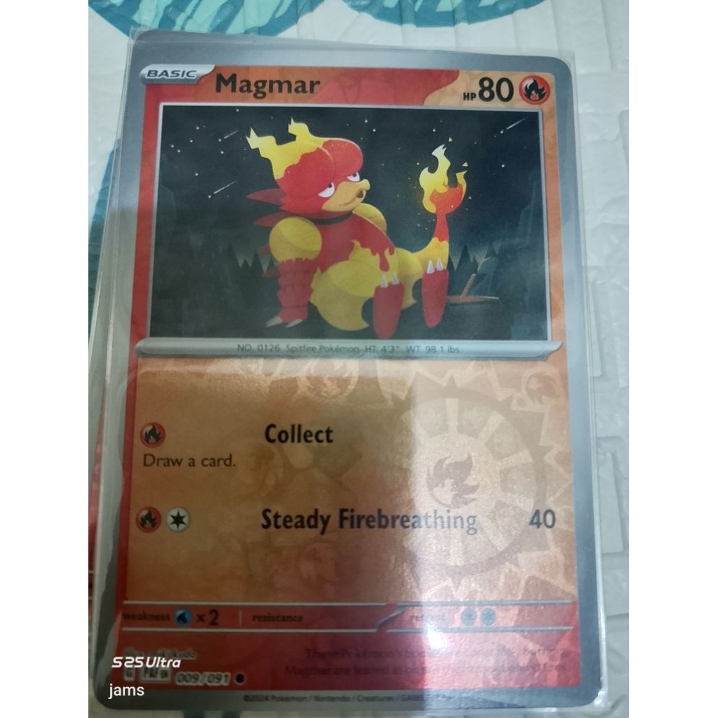 Pokemon Magmar reverse holo en