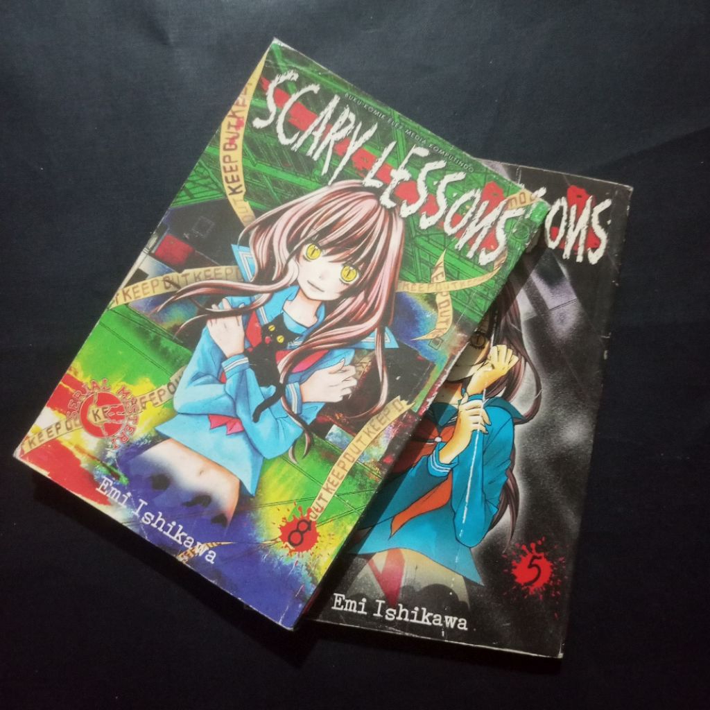 Manga Scary Lessons Vol 5 & Vol 8 / Emi Ishikawa / Elex Media Komputindo / Komik Horor Misteri Remaj