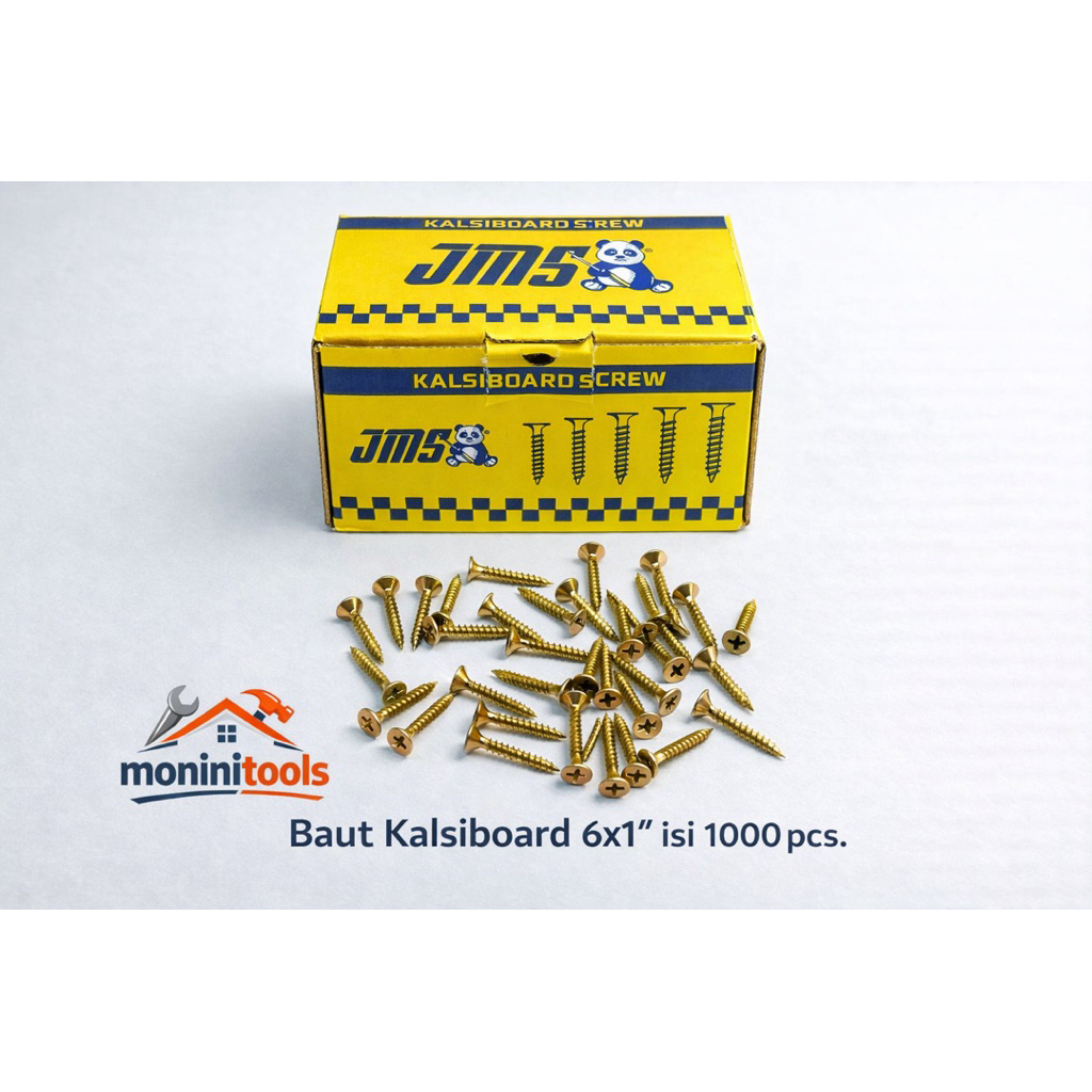 { Isi 1000 Pcs Per Pack } Skrup Kalsiboard JMS Ukuran 6x1inch