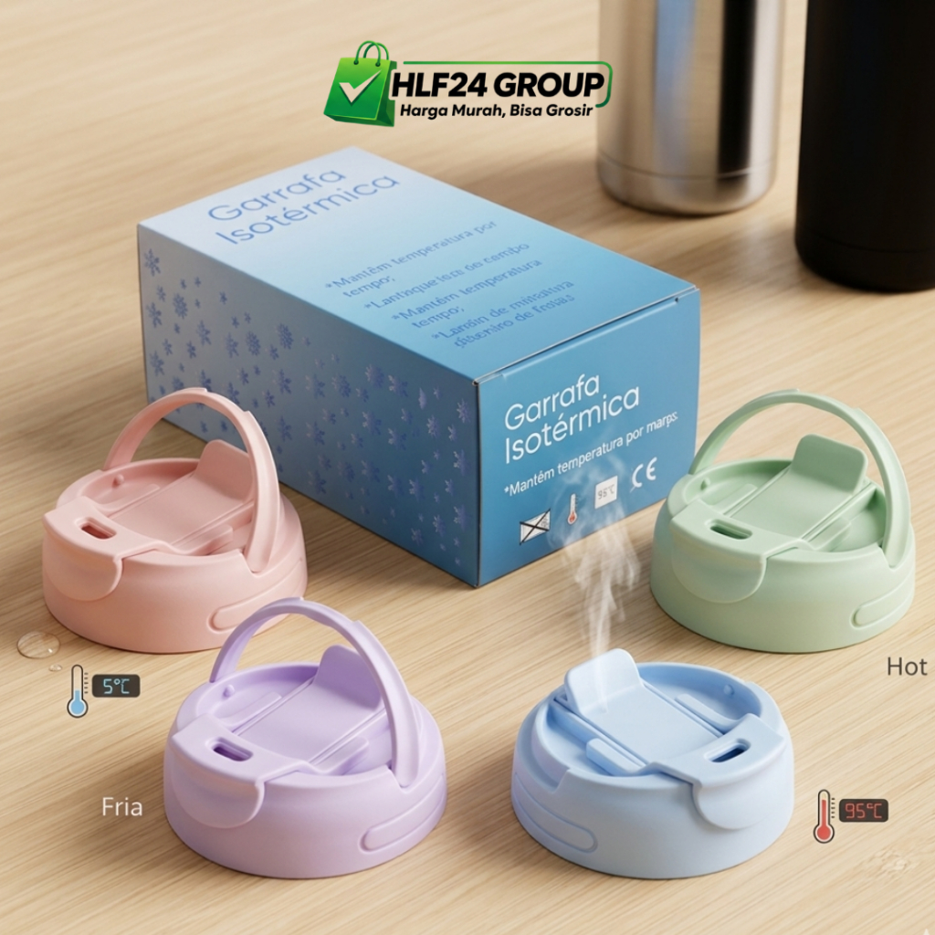 Tutup 8cm Model Klip Original Sparepart Tutup Botol Minum Tumbler Eiger dan Gelas Ecentio