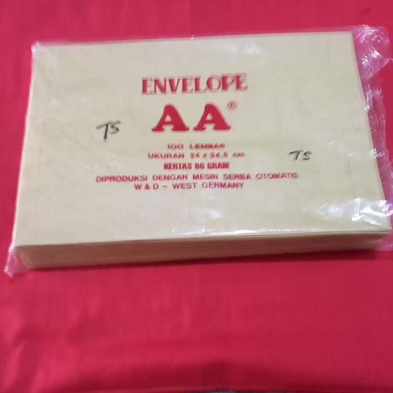 1 Lembar Amplop AA Coklat Ukuran 24 cm x 34,5 cm (folio)