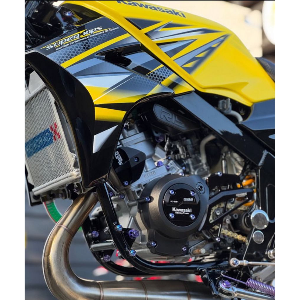 STRIPING NINJA SS KUNING 2013 ORI KAWASAKI NINJA SS STIKER NINJA SS KUNING ORIGINAL NINJA SS COD STI