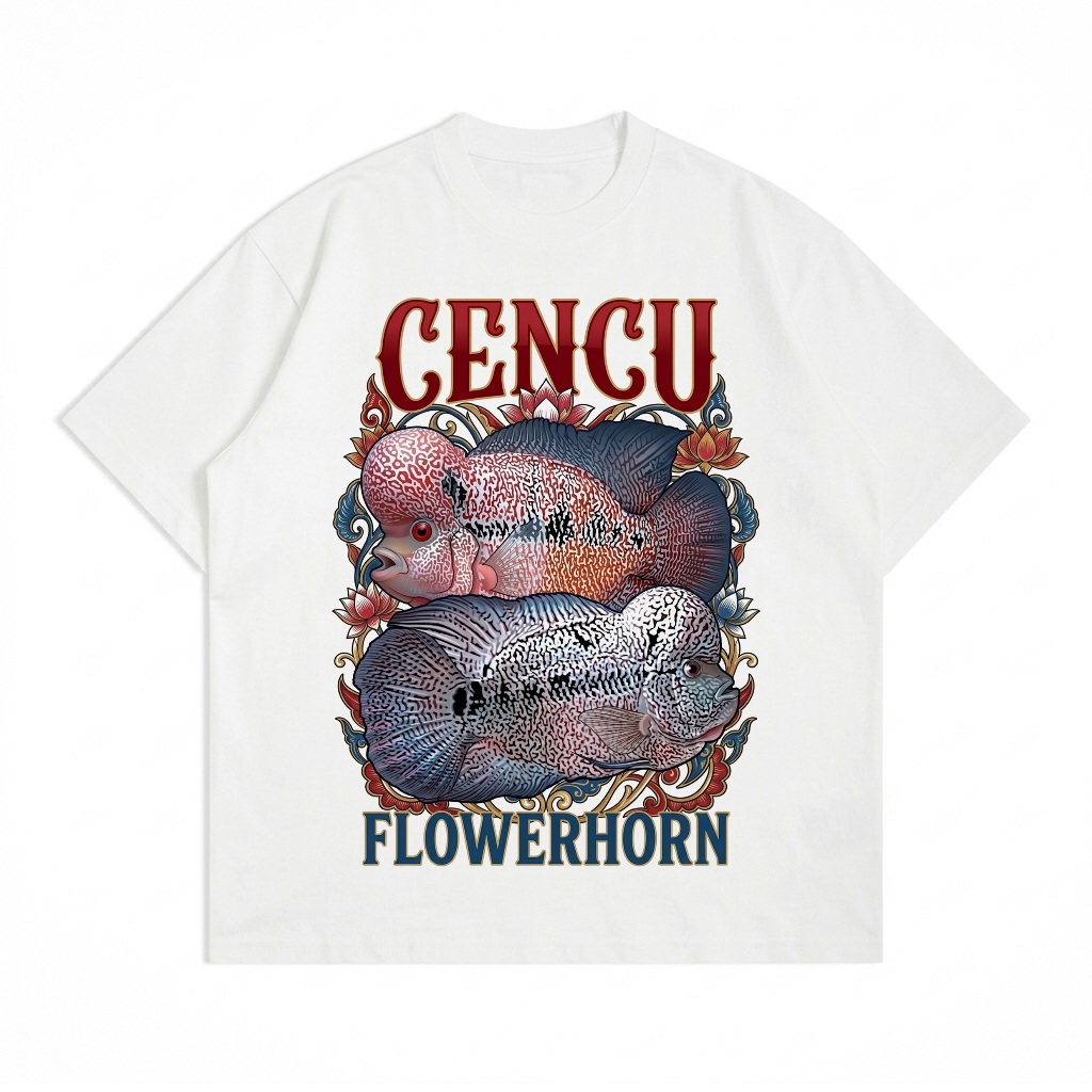 Kaos ikan louhan cencu