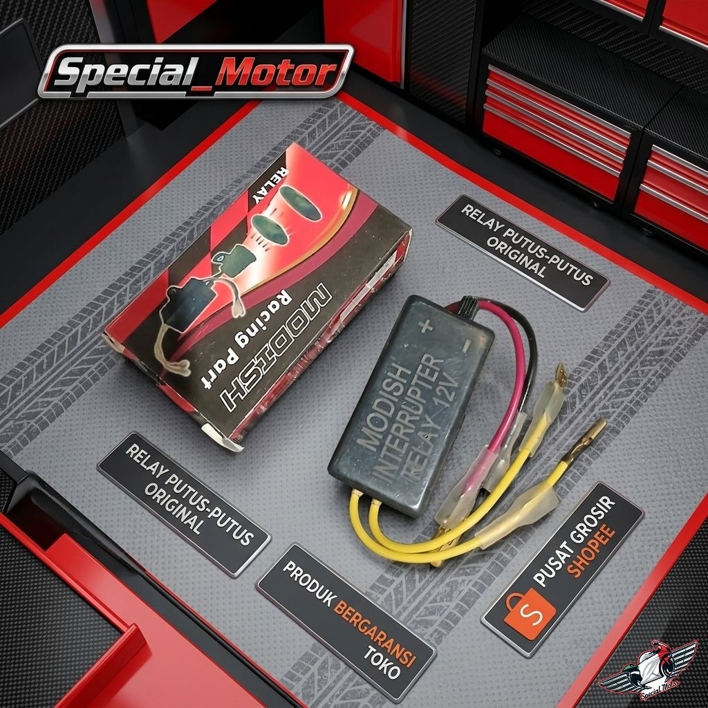 MODUL RELAY KLAKSON STANDAR PUTUS PUTUS EHO KLAKSON BEBEK/RXK 12VOLT ORIGINAL MEREK LUNOX