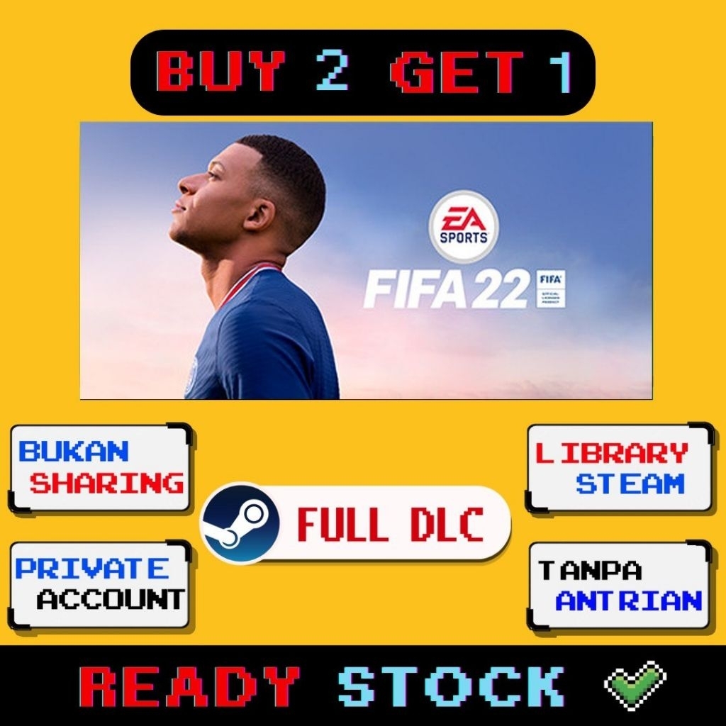 FIFA 22 Original Full DLC Private account Non sharing Bonus Beli 2 gratis 1