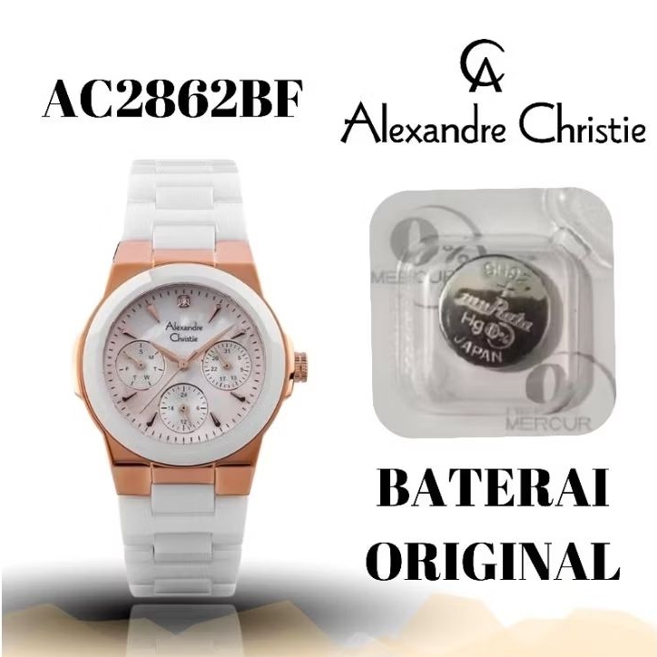 Baterai jam Alexandre christie original AC2862BF, Cal: VH63