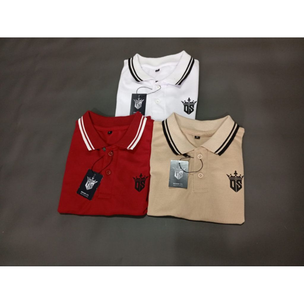 (100 RB DAPAT 3PCS ) Kaos Polo Kerah Salur Anak terbaru