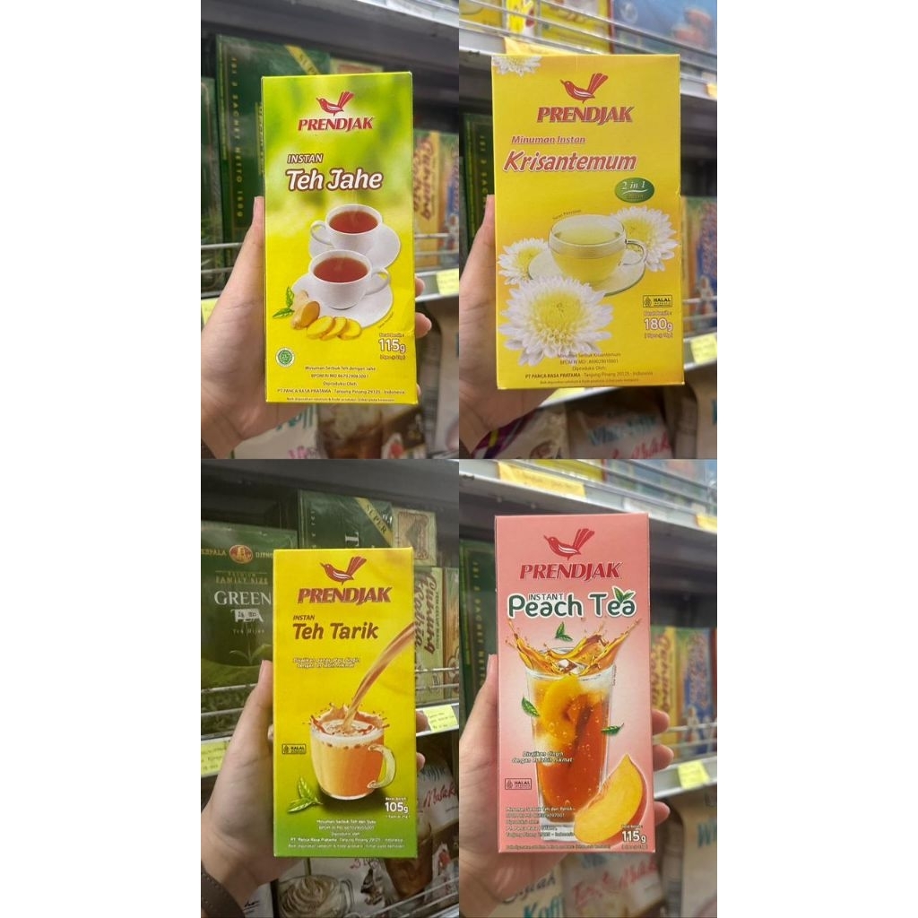 Prendjak Teh Instan ( peach tea/krisantemum/teh jahe/teh tarik)