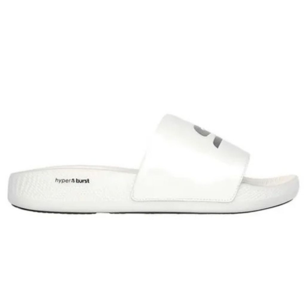 Sandal Pria Skechers Go Walk Hyper Slide Goodyear - White (246020/WHT)