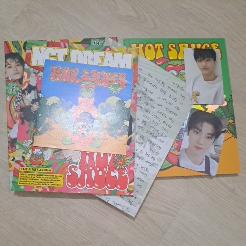 album nct dream hot sauce photocard (pc) jaemin, mark lee official korea murah