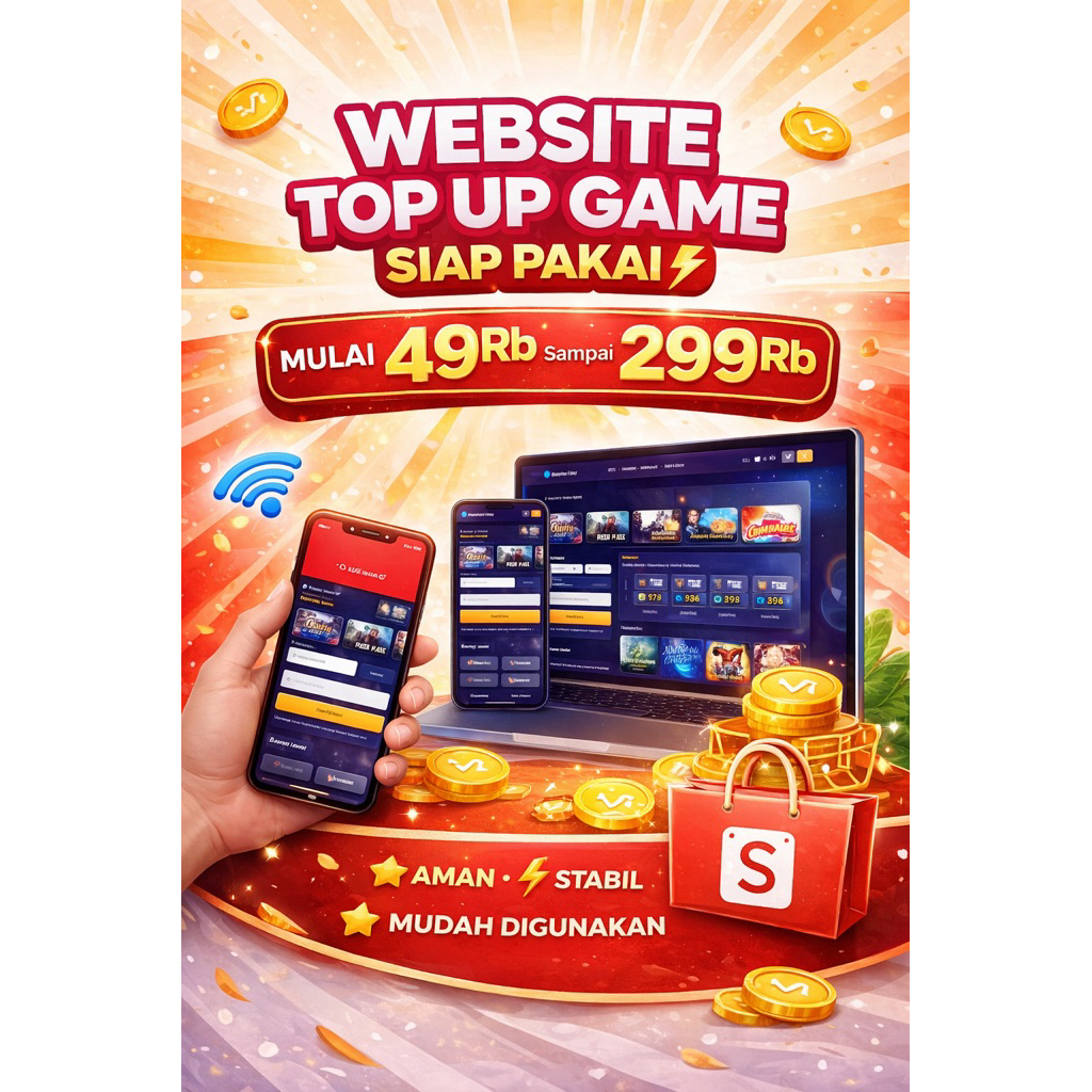 Website Top Up Game Siap Pakai (Full Setup + Panduan)