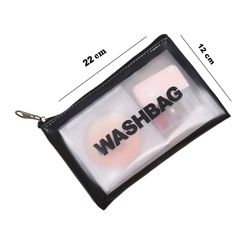 Tas Kosmetik / Transparant Washbag Pouch Travel Makeup / Pouch Waterproof 22 x 12