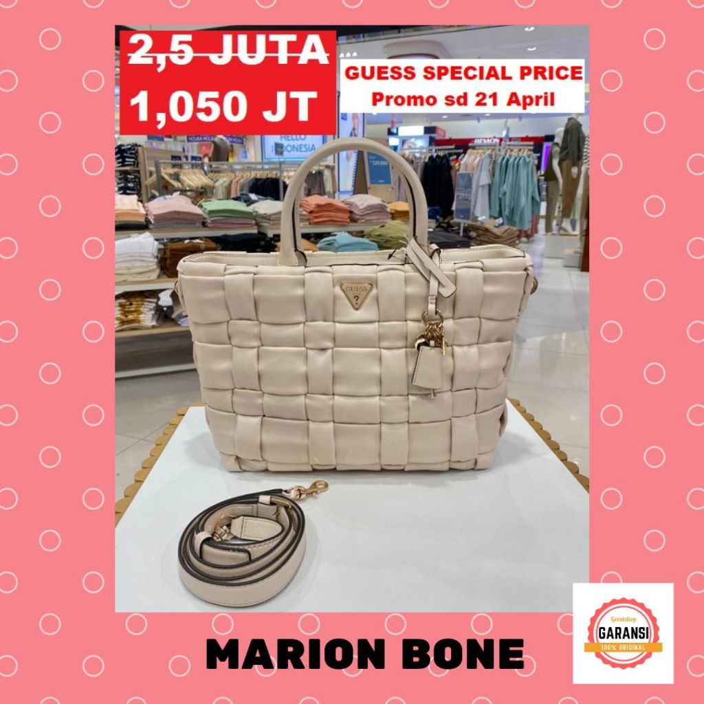 Tas Guess seri MARION satchel bag 100% Original Store