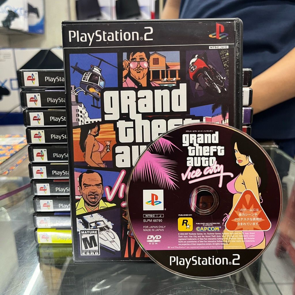 Grand Theft Auto Vice City (NTSC J) PS2 kaset gta original cd game ps 2