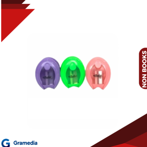 Gramedia Medan - ESTUDEE SHARPENER 1 HOLE WITH GRIP E-SH8120