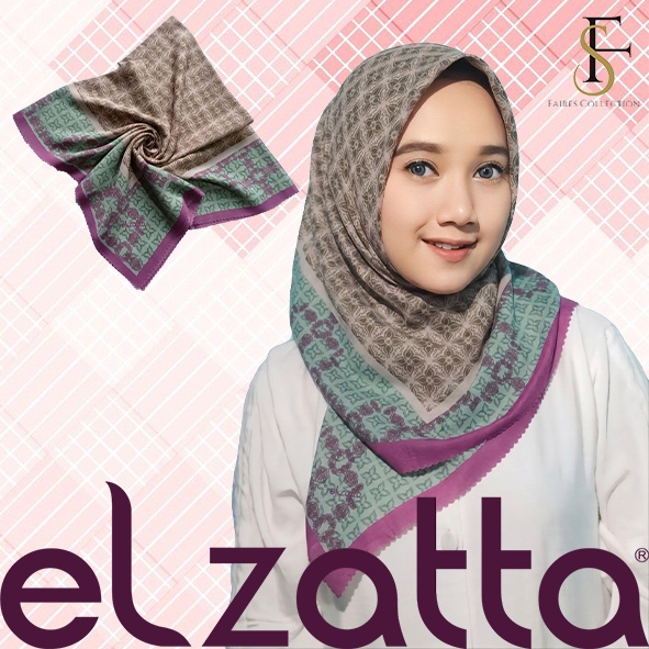 Hijab Segi empat berbagai Motif ELZATTA