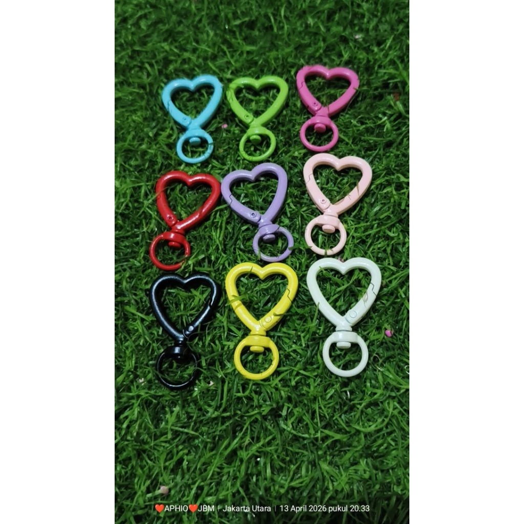 3pc ring ganci love tebal glossy