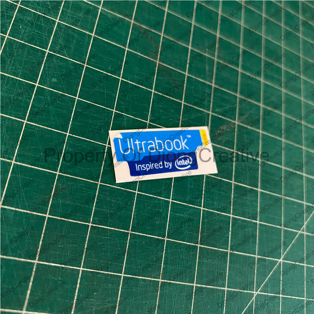 Stiker Ultrabook Blue