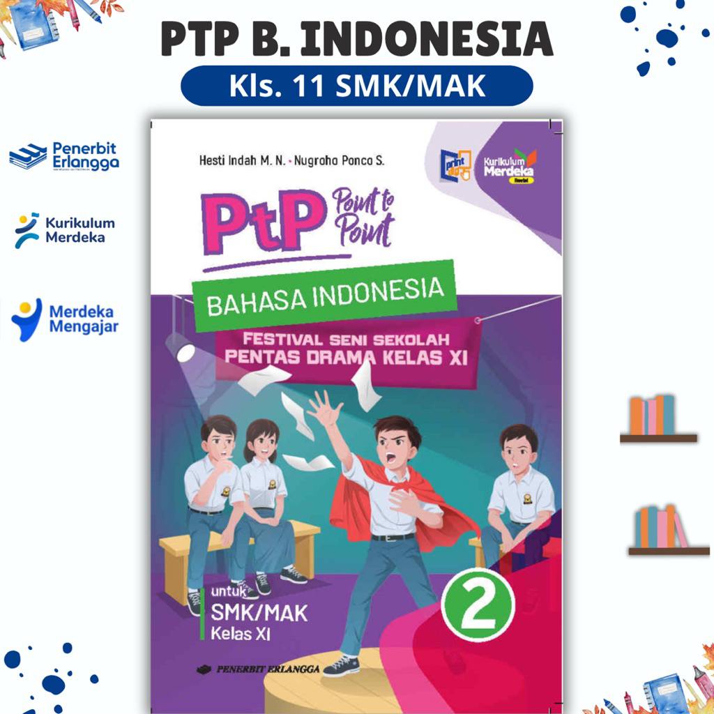 BUKU PTP BAHASA INDONESIA KELAS 11 SMK/MAK - PENERBIT ERLANGGA