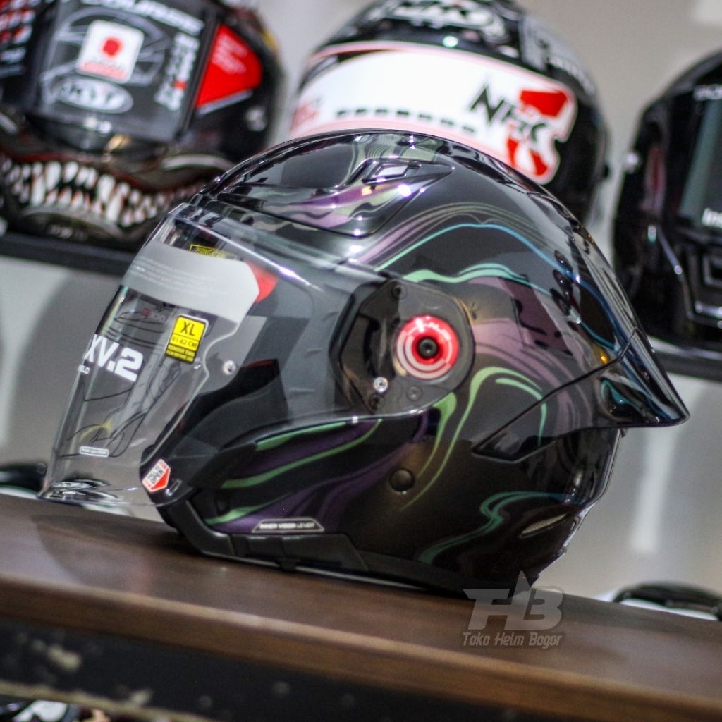 NJS HELMET NEOZ XV.2 STELLAR - Helm Half Face - Double Visor