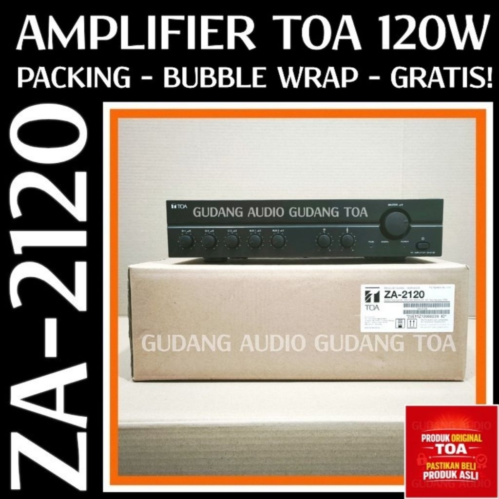 POWER MIXER AMPLIFIER TOA ZA-2120 ZA 2120 120 WATT AMPLI TOA