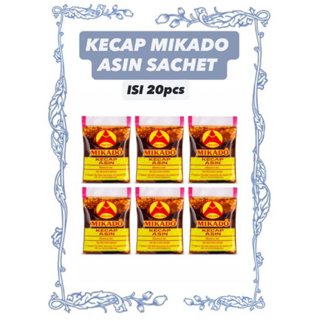 KECAP MIKADO ASIN SACHET ISI 20 PCS