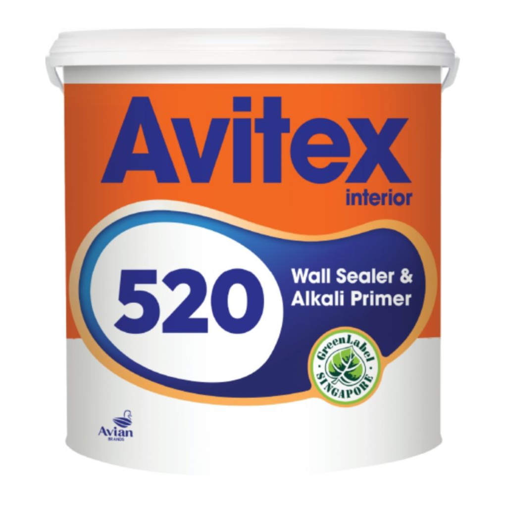 Cat Dasar Dinding Interior Avitex 520 Wall Sealer & Alkali Primer 20 Kg
