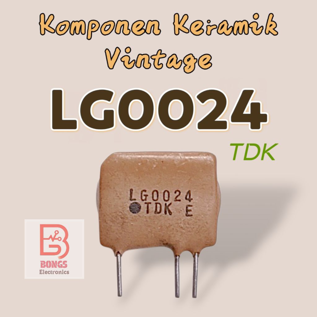 LG0024 TDK 3Pin Komponen Keramik Vintage Radio/FM NOS