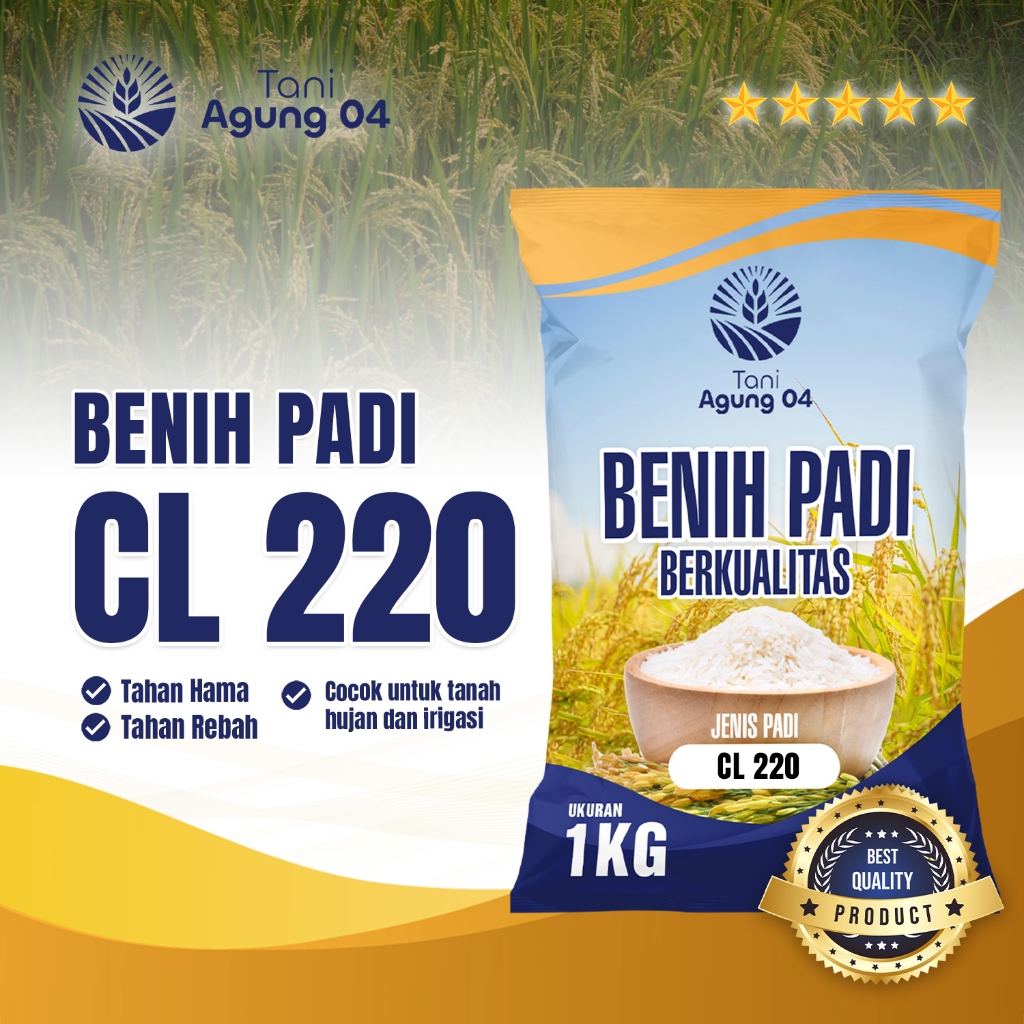 Benih Padi Bibit Padi CL 220 Kualitas Original Kemasan 1 Kilo