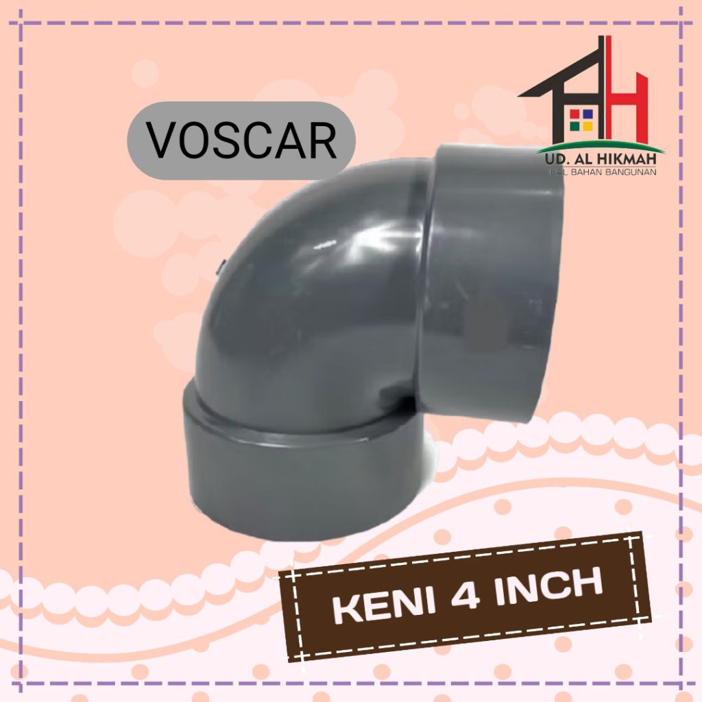 Knie VOSCAR 4" Inch | Keni VOSCAR 4" Inch | ELBOW 4" Inch VOSCAR