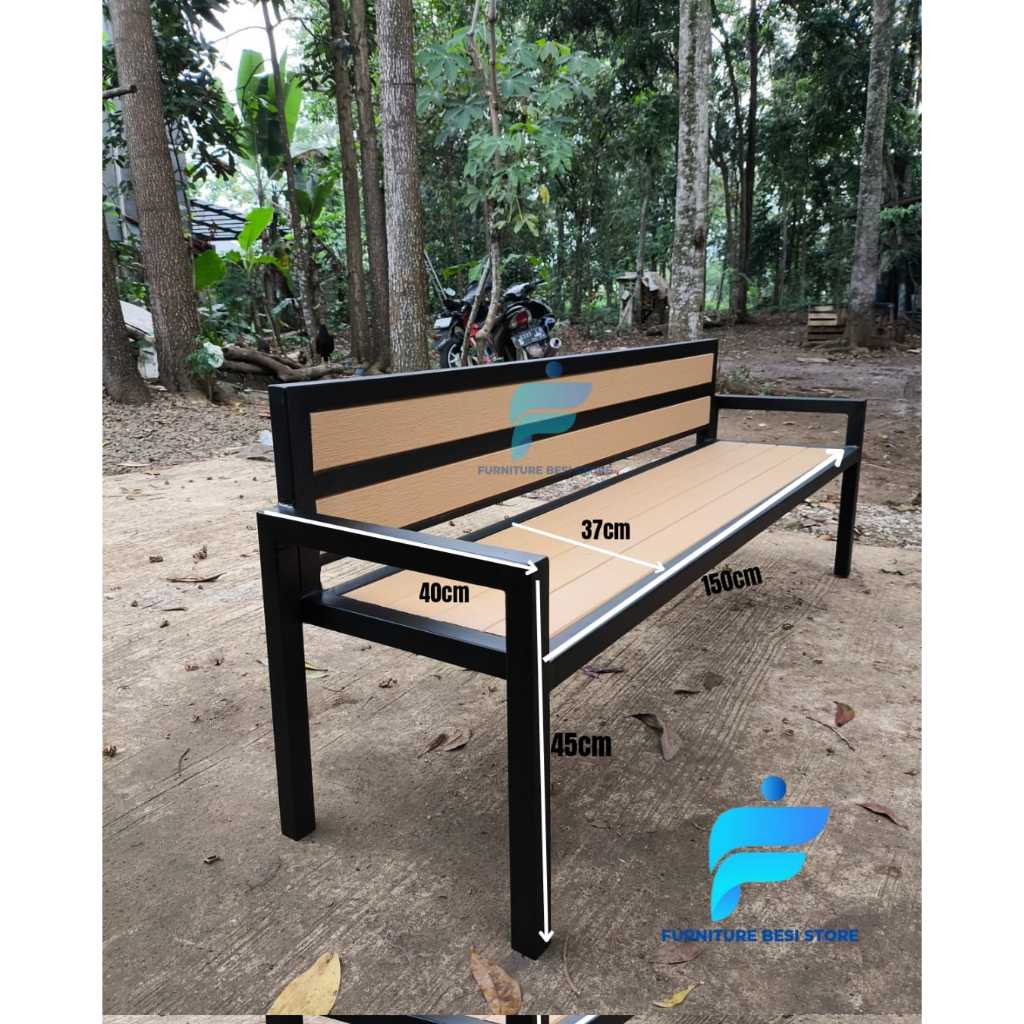 Kursi teras minimalis modern/ Kursi teras panjang / kursi teras Panjang minimalis