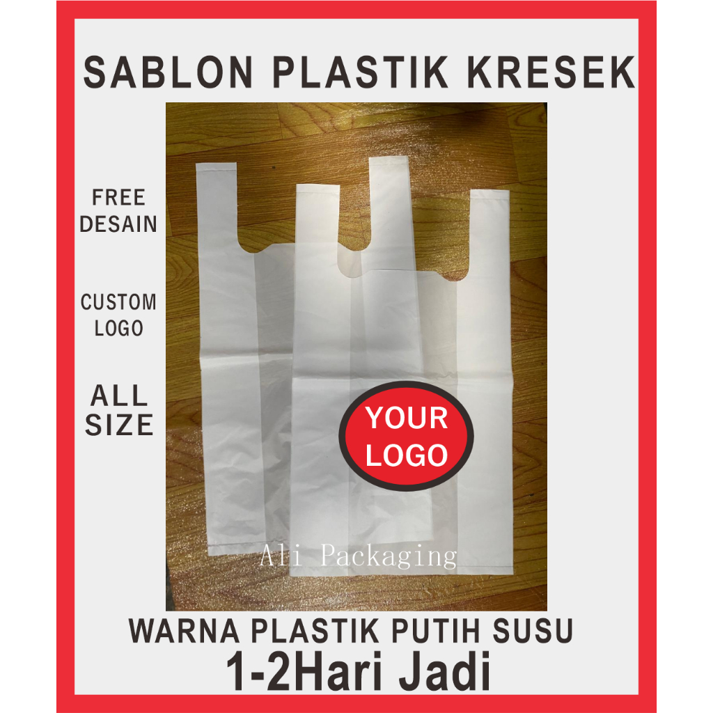 Plastik Kresek Putih Susu Murah Sablon Kantong Kresek Murah Free Desain Kantong Plastik Tebal Tidak 