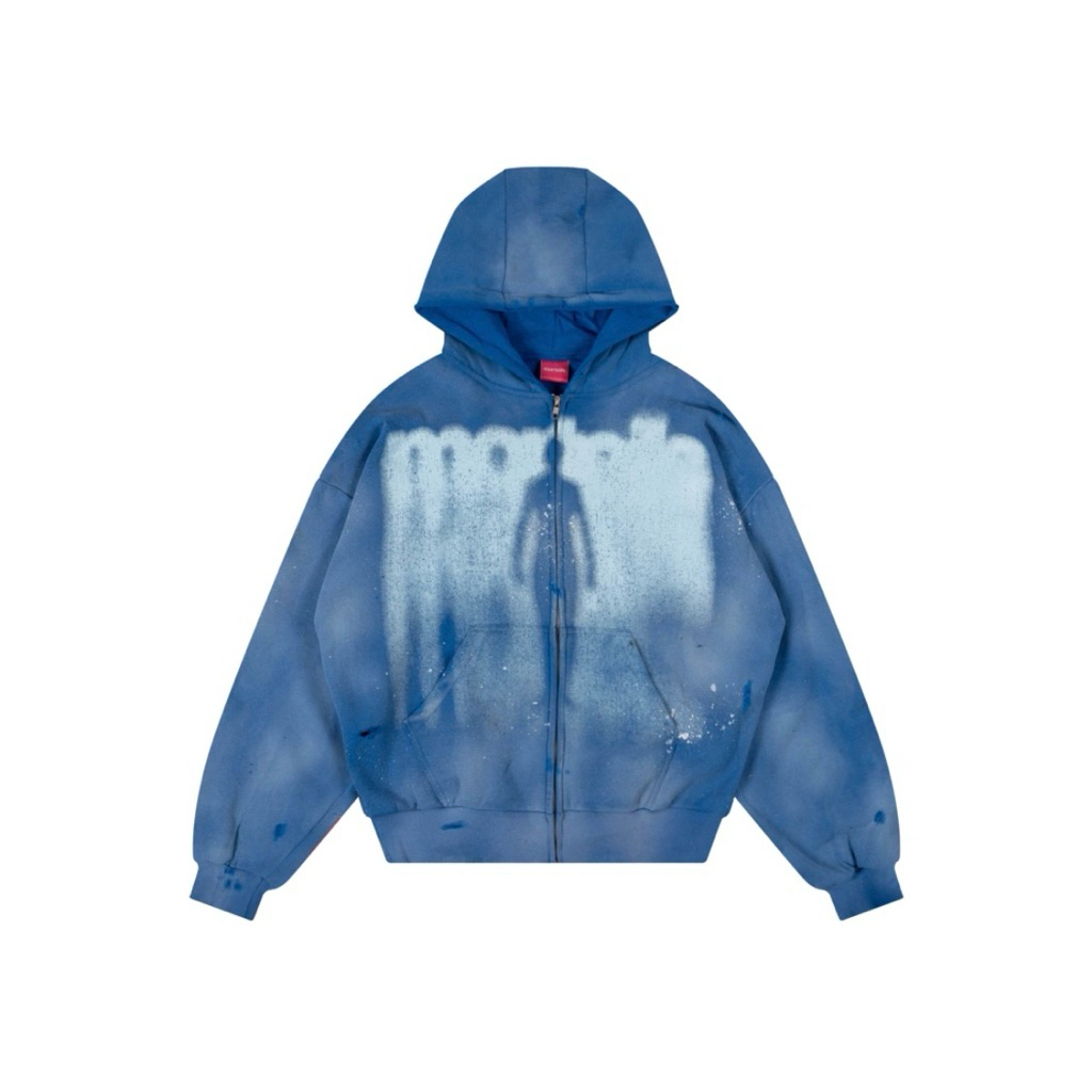 Morteils Hoodie Deconst Blue