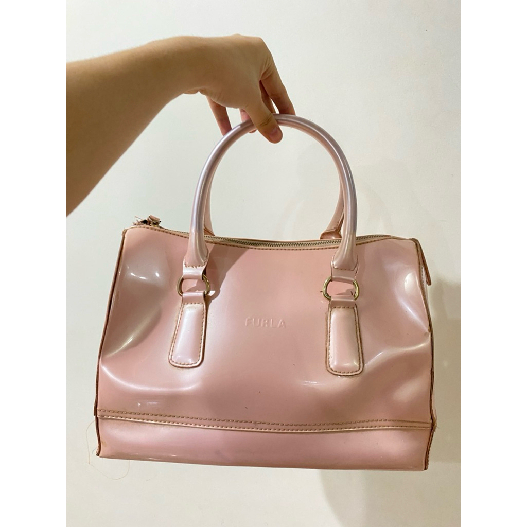 preloved tas cewe soft pink