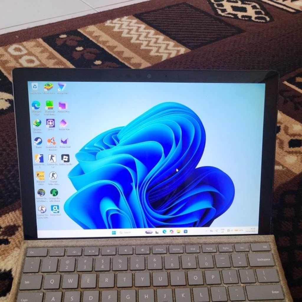 Windows layar sentuh Microsoft surface pro 6 i7 16/512 dualboot windows android