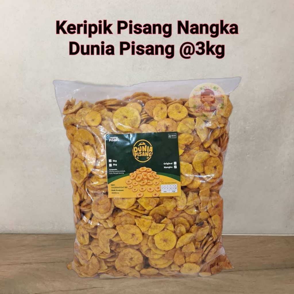 Keripik pisang nangka pisang kepok 1 ball 3kg ( SCP )