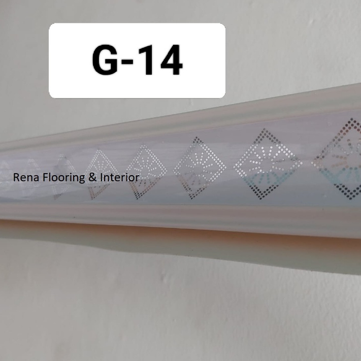 Lis dinding PVC (Lis sudut, Lis profil PVC) ukuran panjang 4 mtr x Lebar 6cm tersedia beragam warna 