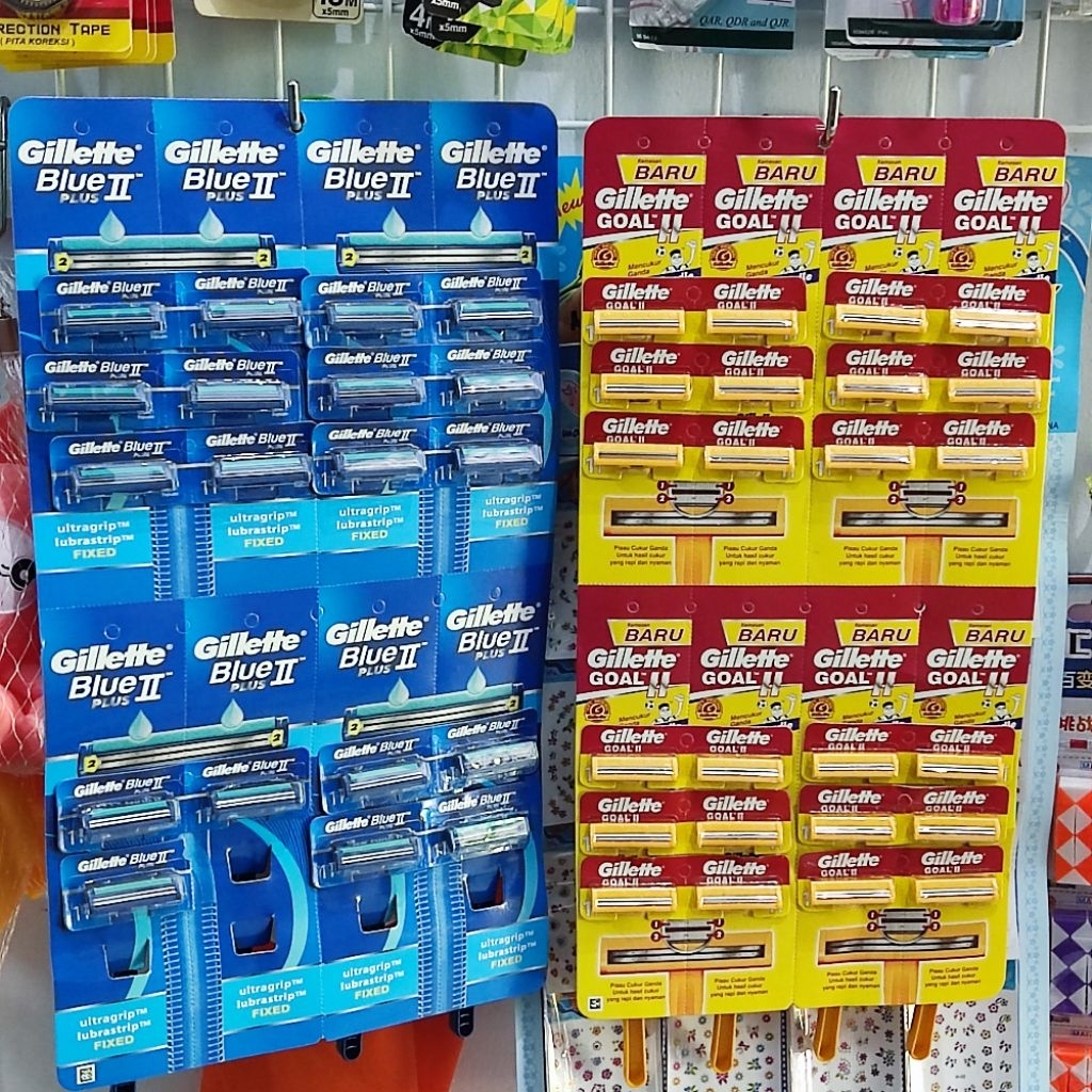 Gillette Goal Kuning & Biru / Pencukur Kumis
