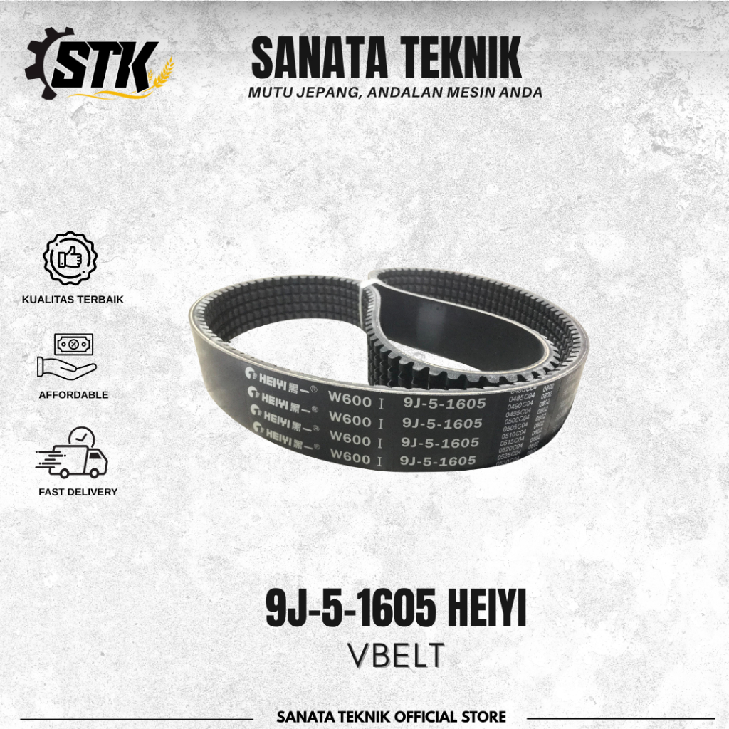 V-BELT HEIYI / 9J-5-1605 / FIVE UNION BELT LW BERGIGI (HY,CB)
