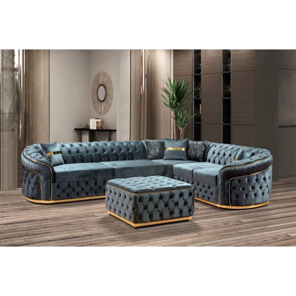 Sofa Turki / Sofa Arabian Mewah Custom | Sofa Tamu Sultan Premium | 2 3 Dudukan / L Shape | Empuk Te