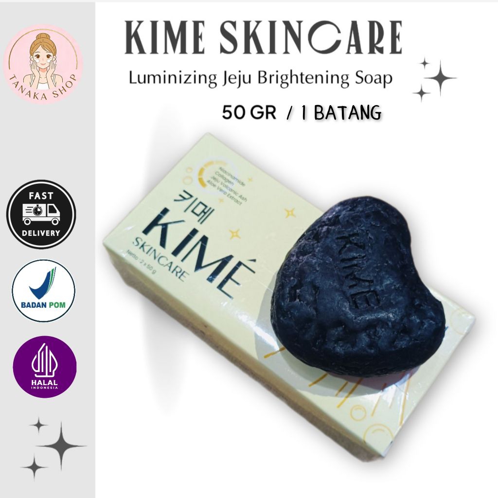 KIME Skincare Luminizing Jeju Brightening Soap [ 1 batang 50gr ]