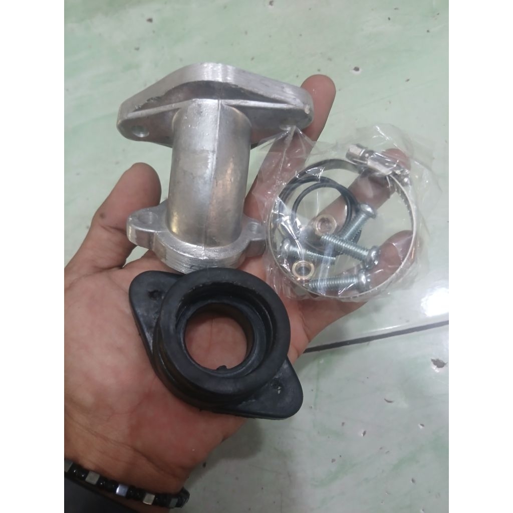 bpro racing set Intake bebek karbu pe 28 race pendek manipol manifold lurus