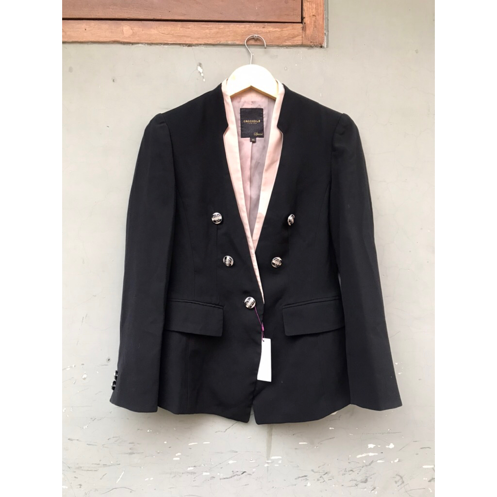 preloved blazer CROCODILE LADIES-pl blazer hitam-blazer hitam branded-blazer second-blazer bekas-jas