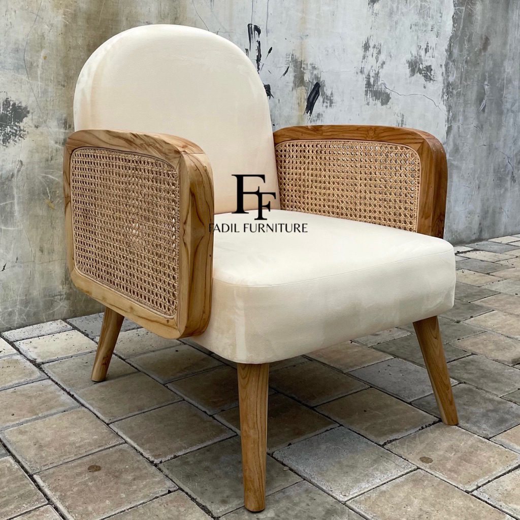 Kursi Cafe Sofa Single Kursi Cafe Sofa Single Tanganan Rotan