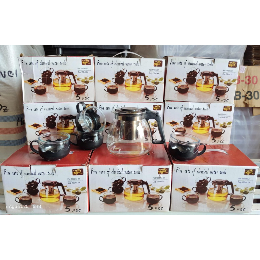 Teapot set saringan royal star