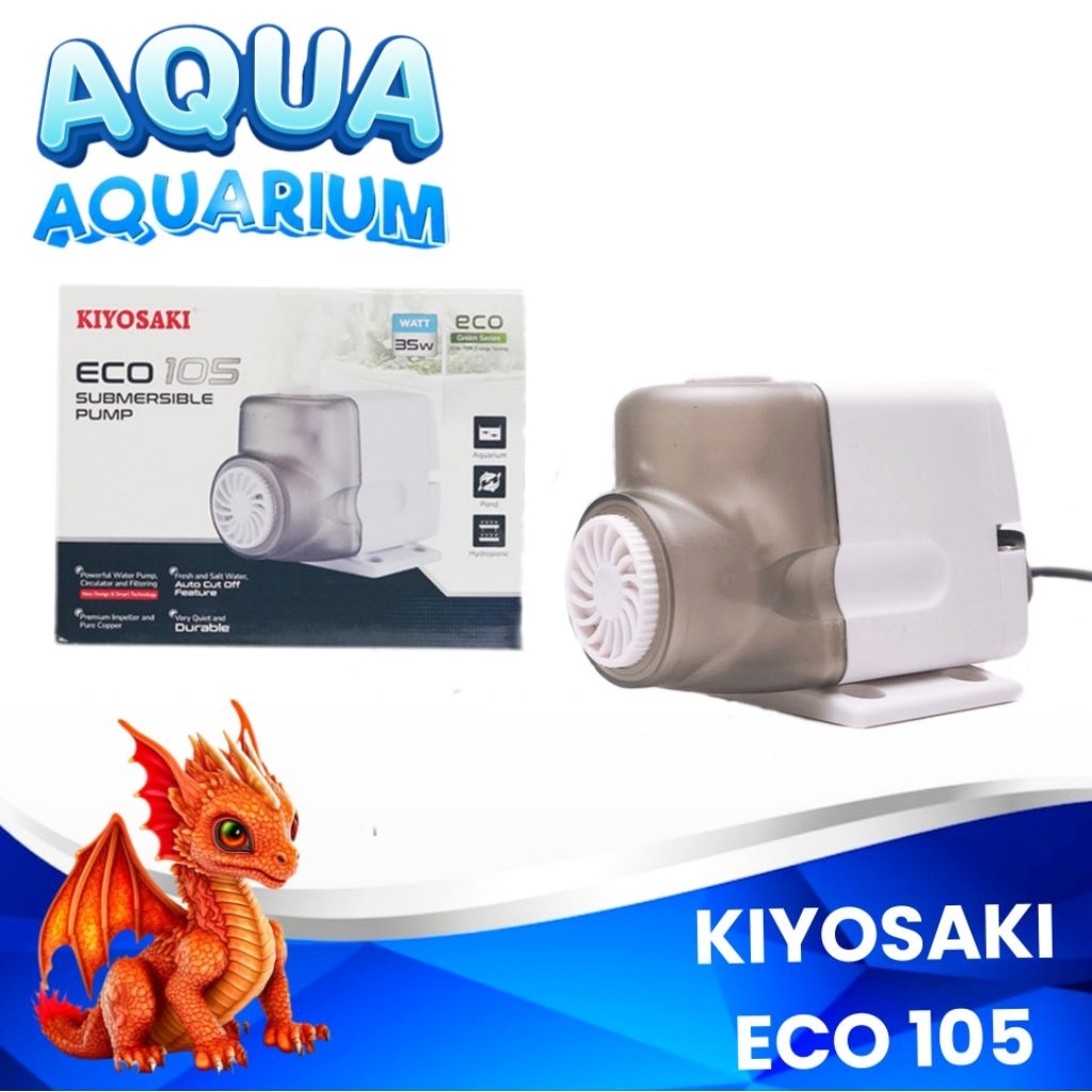 POMPA KOLAM IKAN KIYOSAKI ECO 105 WATER PUMP KOLAM HIDROFONIK