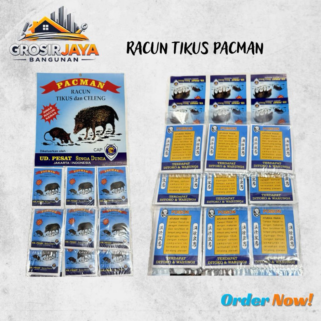 Racun Tikus Pacman Original Pembasmi Tikus Cepat Mati