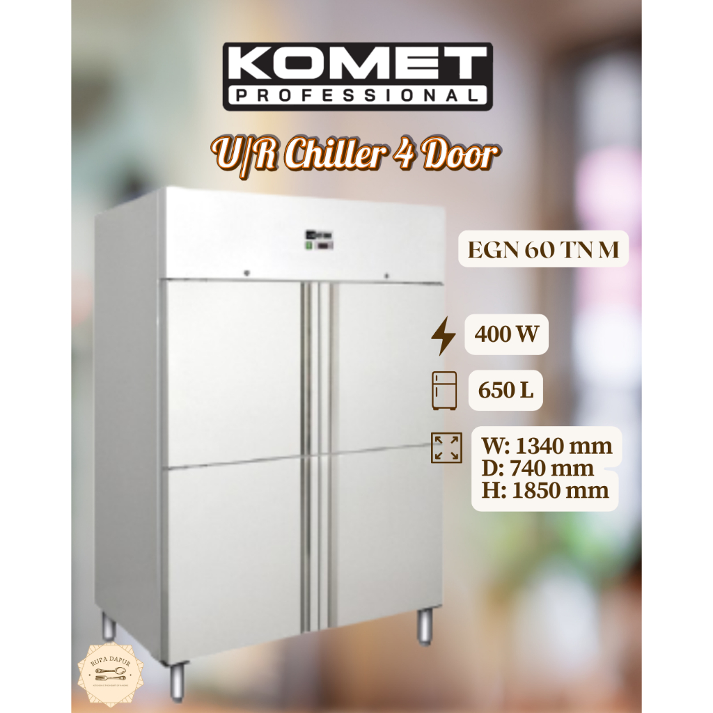 KOMET Upright Chiller 4 Pintu EGN 120 TNM
