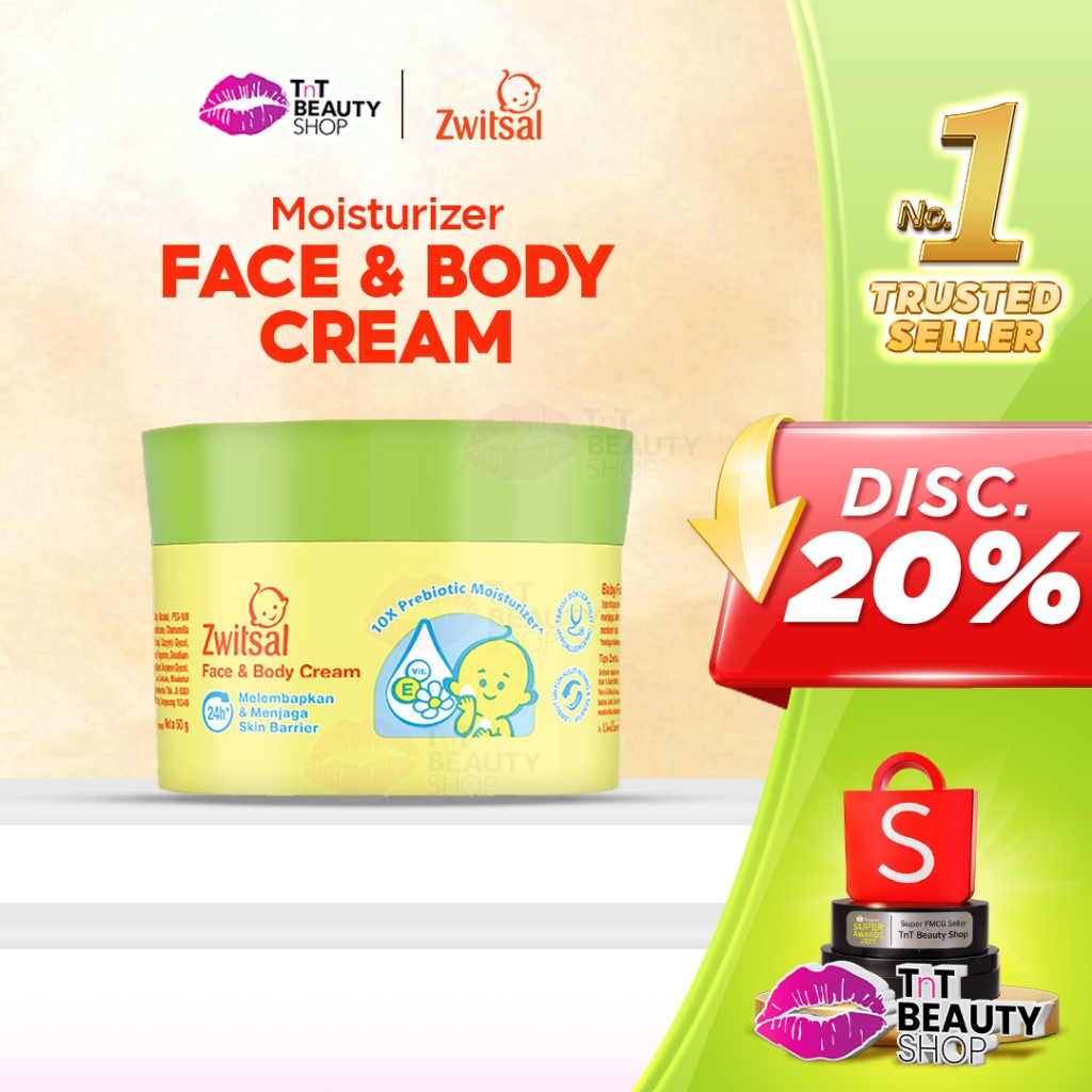 Zwitsal Baby Face & Body Care Cream 50gr Krim Bayi | TnT Beauty Shop